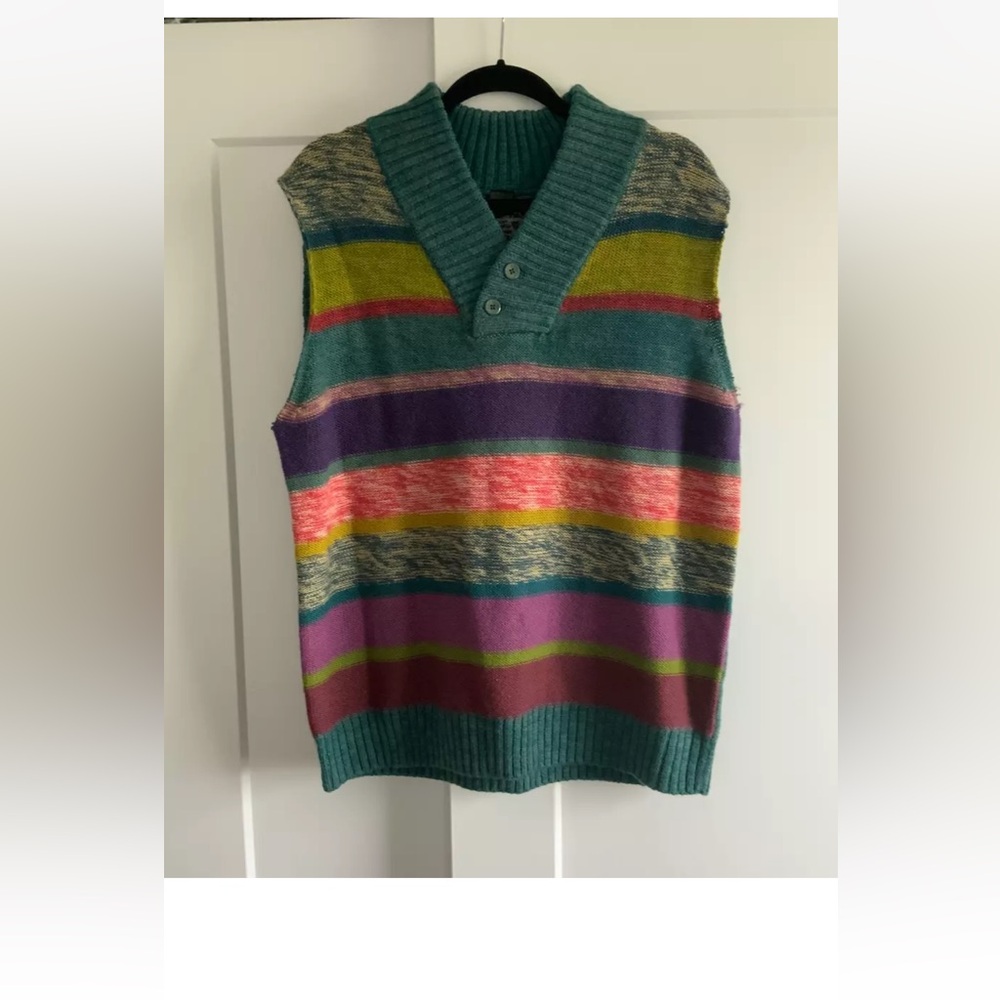 Desigual colorful sweater vest.